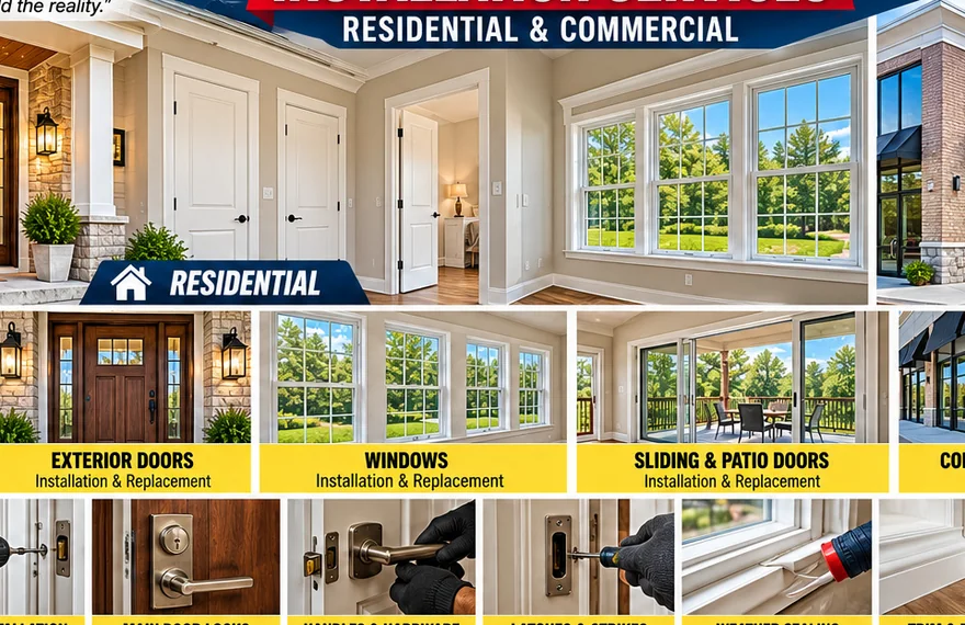 Doors, Windows & Hardware - service photography