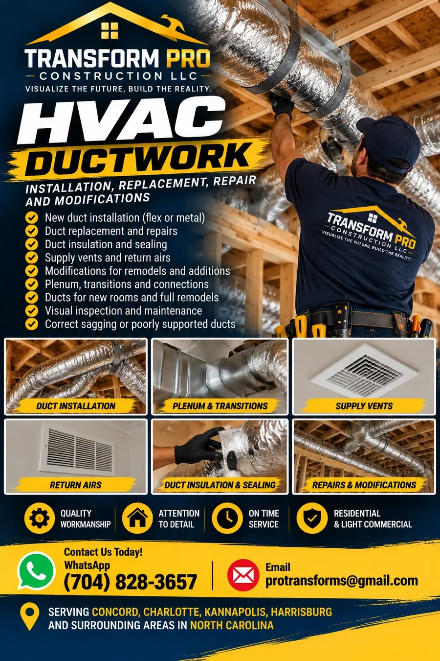 Promotional artwork for HVAC Ductwork