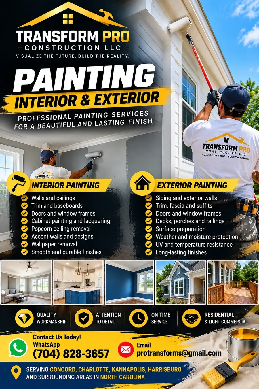 Promotional artwork for Interior & Exterior Painting