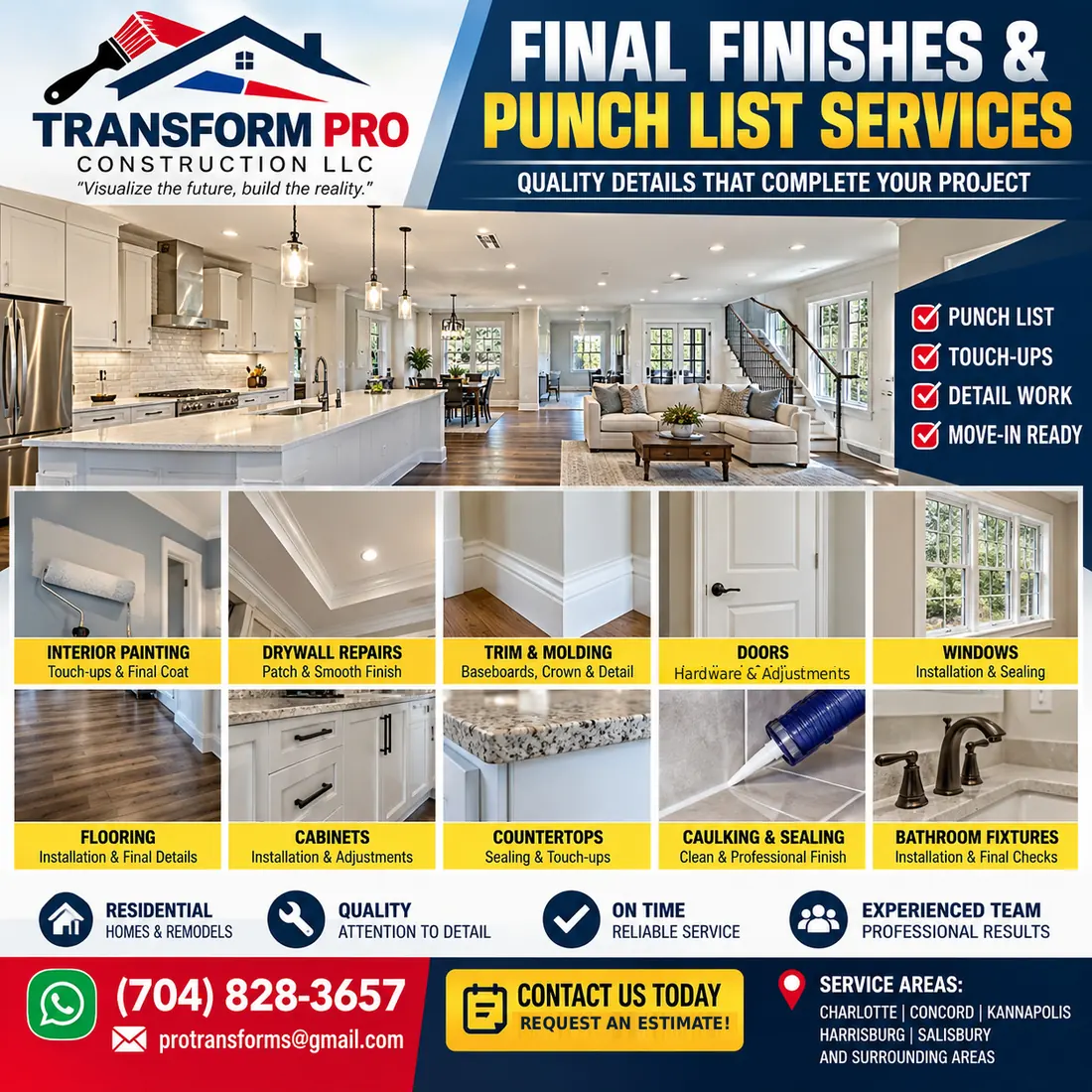 Promotional artwork for Final Finishes & Punch List